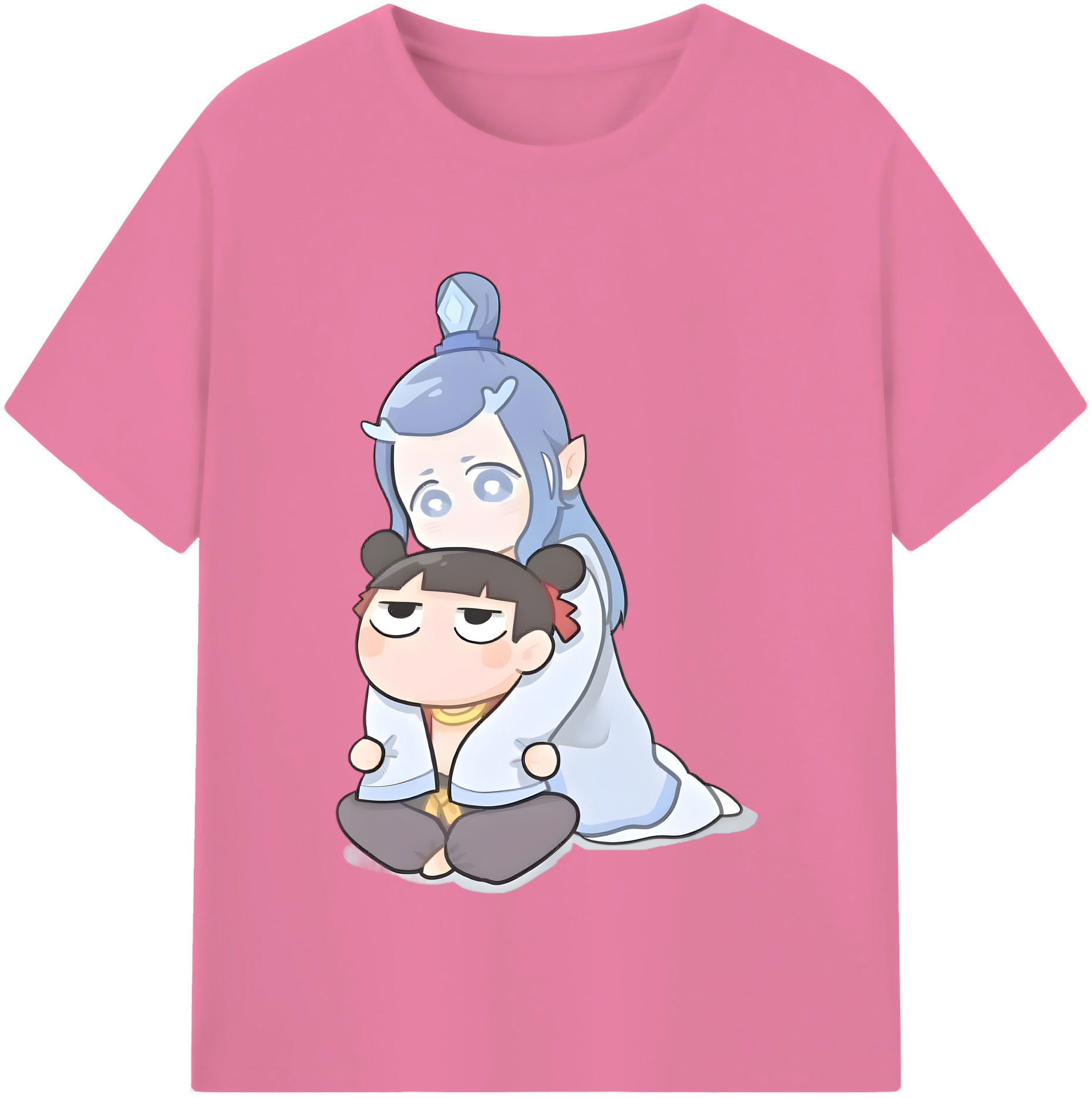 （画像用） Ne Zha 2 ナタ 魔童の大暴れ 綿100％半袖Tシャツ（フロントプリント）